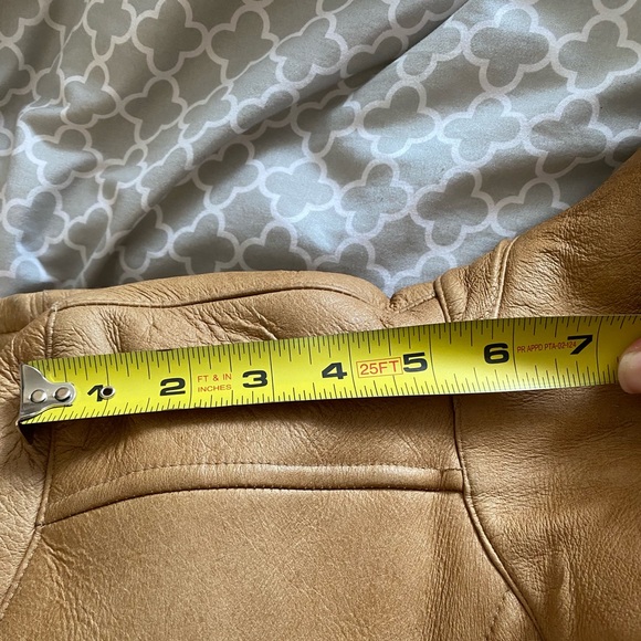 Privilego Tan Shearling Coat - Picture 15 of 16